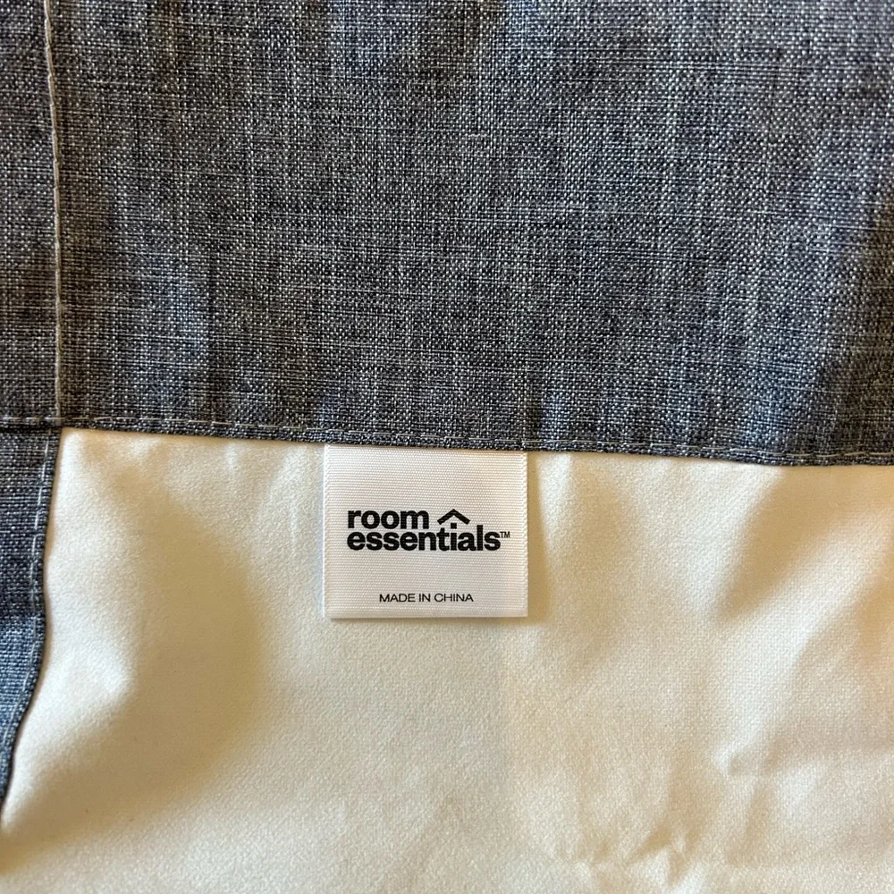 Elegant Gray Blackout Curtains. 40W X 64H. Set of 2